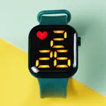 Kleinkind / Kind LED-Uhr Digitale Smart Square elektronische Uhr (mit Verpackungsbox) dunkelgrün