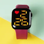 Kleinkind / Kind LED-Uhr Digitale Smart Square elektronische Uhr (mit Verpackungsbox) Burgundy