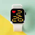 Kleinkind / Kind LED-Uhr Digitale Smart Square elektronische Uhr (mit Verpackungsbox) Cremeweiß