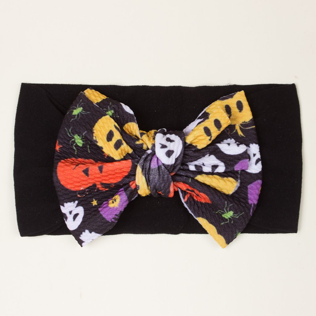 

Baby Childlike Halloween Printed Bow Hair Belt