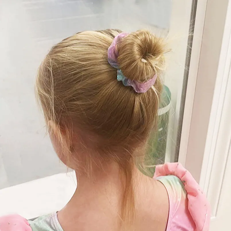 3-pack Kids meatball head hair artifact for Girl Gold image 3