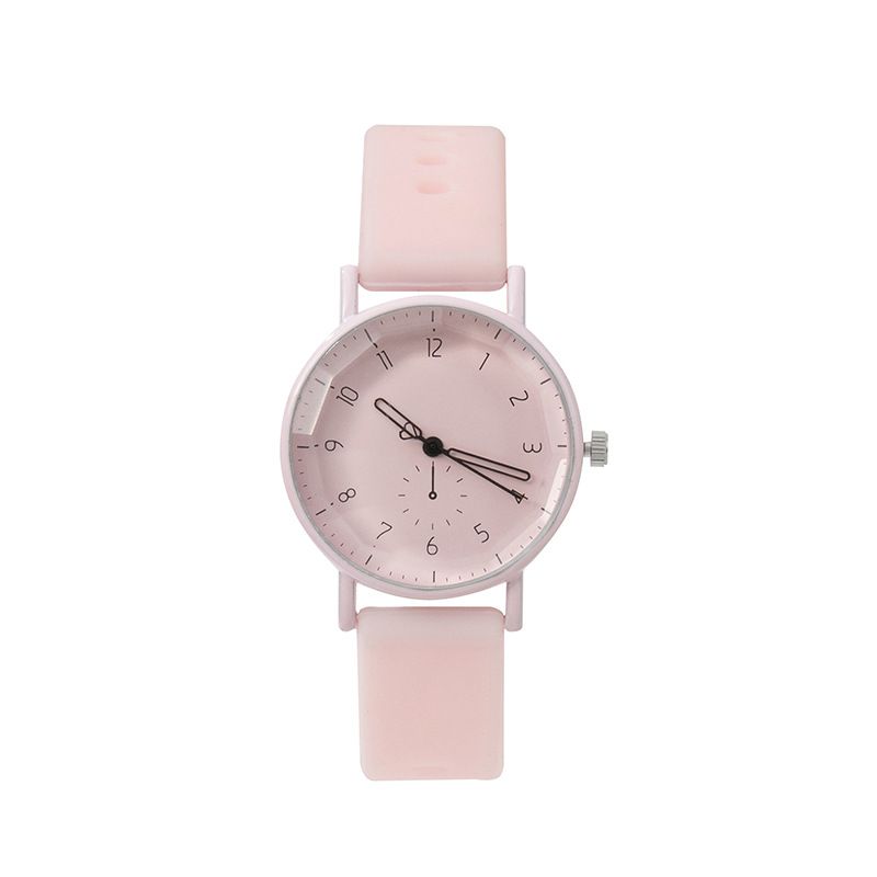 Toddler/kids Candy Color Silicone Quartz Student Watch For Unisex