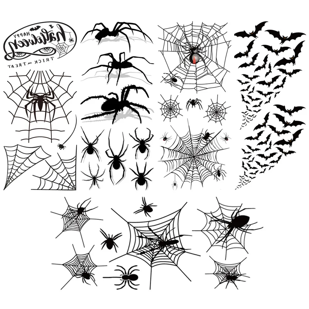 5-pack adults/children likes Halloween scary tattoo stickers  image 1