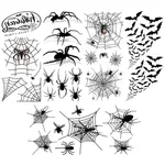 5-pack adults/children likes Halloween scary tattoo stickers White