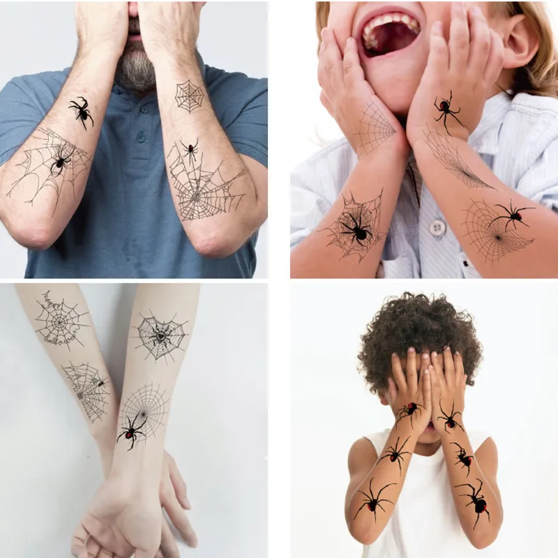 5-pack adults/children likes Halloween scary tattoo stickers