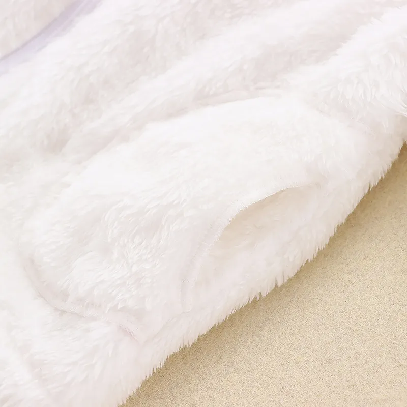 Toddler Girl/Boy Ear Design Zipper Fuzzy Jacket Coat  image 3