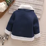 Toddler Girl/Boy Lapel Collar Zipper Fuzzy Berber Fleece Coat  image 2