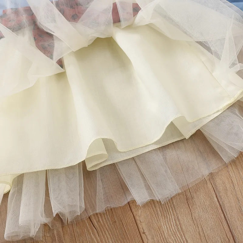 2 unidades Criança Menina Saia de várias camadas Bonito Vestidos  image 5