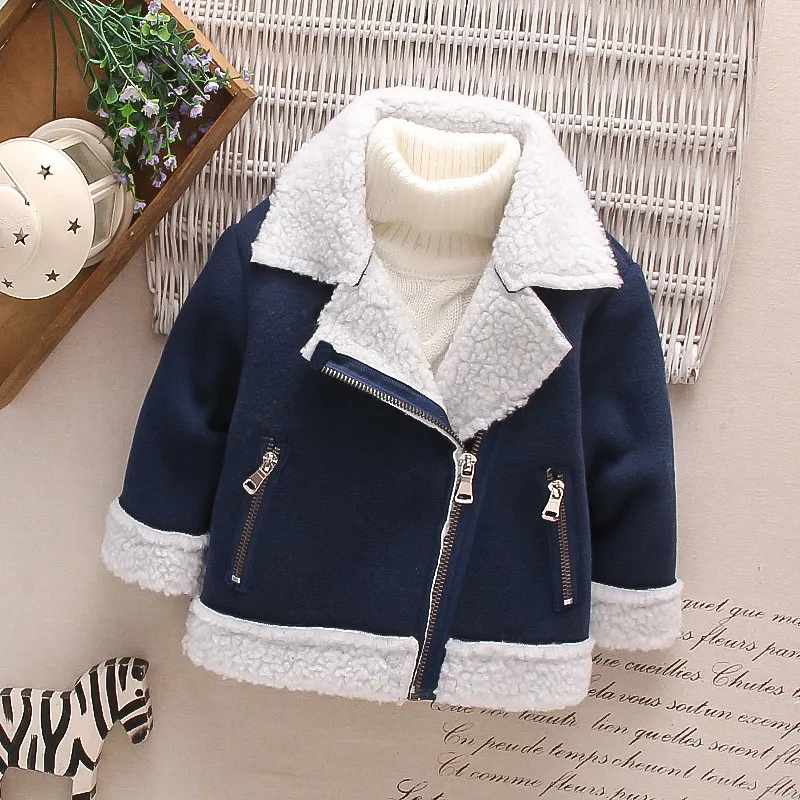 PatPat Jackets Baby Boy Clothes Newborn Babies Coats Plaid Pattern Thermal  Fuzzy Hooded Long-sleeve Winter Sweaters