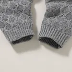 2pcs Solid Knitted Long-sleeve Baby Set  image 4