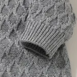 2pcs Solid Knitted Long-sleeve Baby Set  image 6