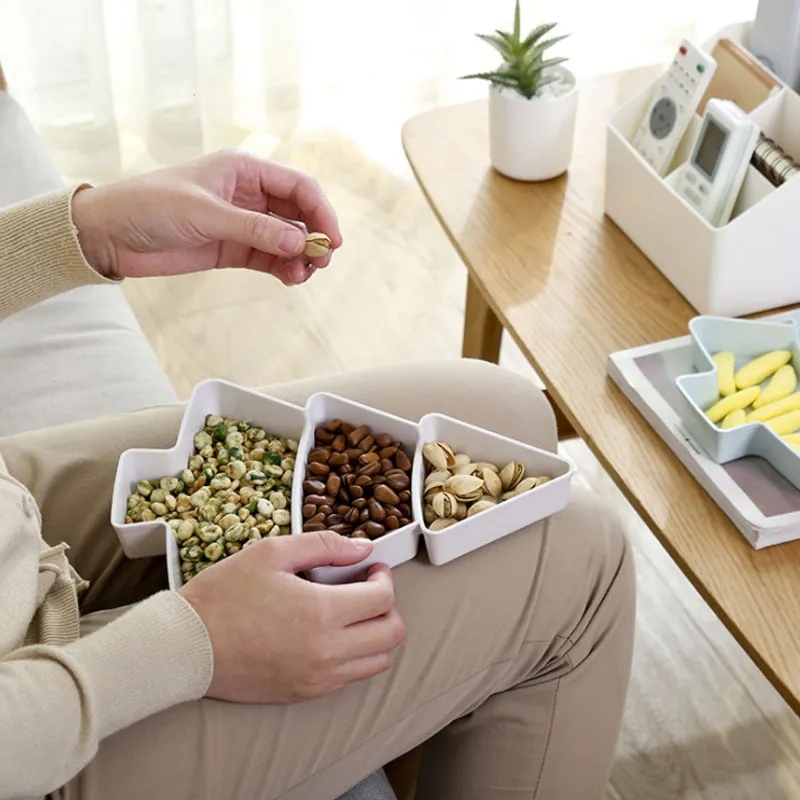 Christmas Tree Dried Fruit Plate Snack Plate Household Fruit Tray Melon Seeds Dried Fruit Tray  image 2