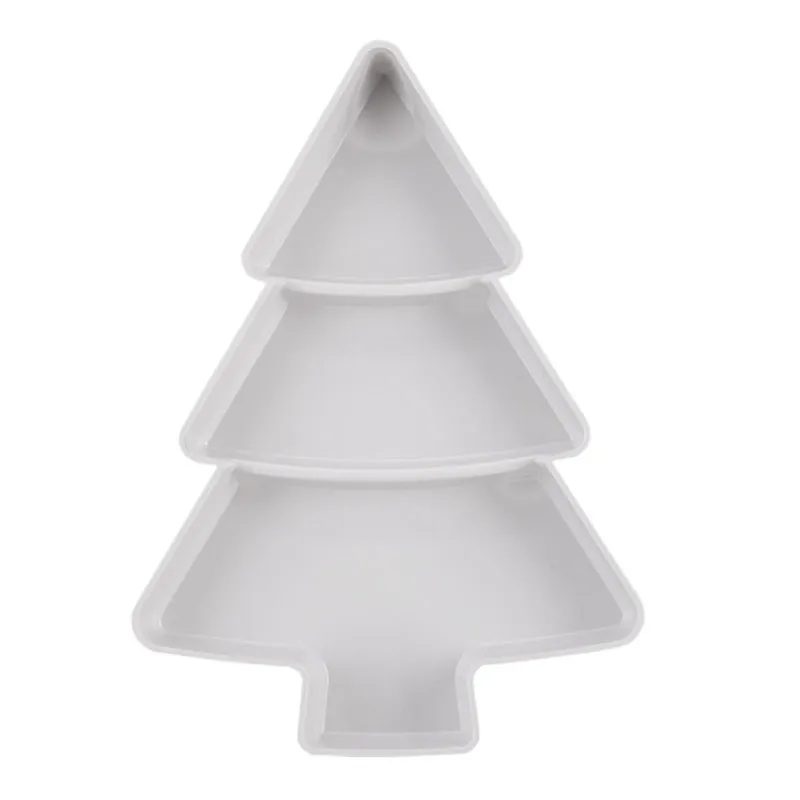 Christmas Tree Dried Fruit Plate Snack Plate Household Fruit Tray Melon Seeds Dried Fruit Tray  big image 1