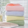 Pure Color Towel Washcloth Absorbent Quick Drying Bath Towel Ultra Soft and Gentle Coral Fleece Face Towel Bath Towel  image 2