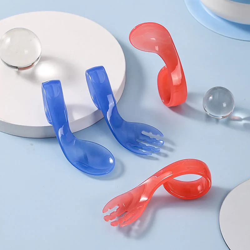 2-pack Color Changing Toddler Forks & Spoons Innovative Temperature Sensing and Discoloration  big image 3