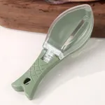 With a Lid Practical Scale-Removing Knife to Kill Fish Hand Scaler Fish Scaler Home Kitchen Small Tools Light Green