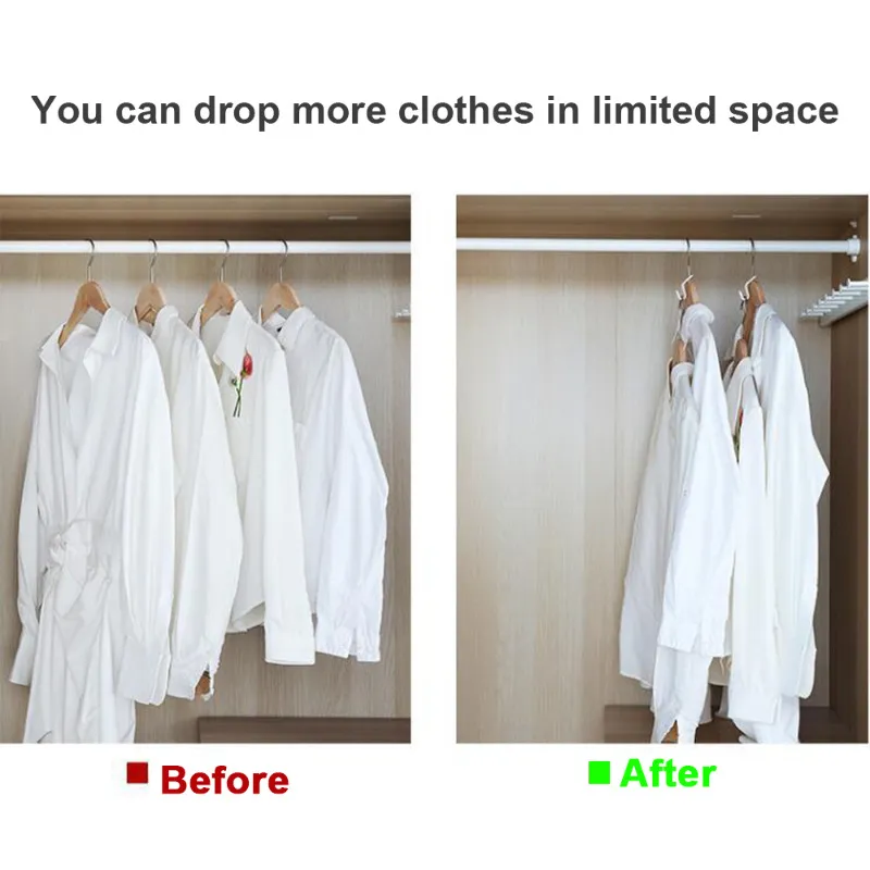 10/30pcs Clothes Hanger Connector Hooks Hanger Extender Clips Cascading Hanger Hooks for Wardrobe Space Saver and Organizer Closets White image 3