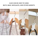 10/30pcs Clothes Hanger Connector Hooks Hanger Extender Clips Cascading Hanger Hooks for Wardrobe Space Saver and Organizer Closets White image 5