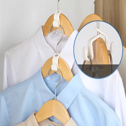 10/30pcs Clothes Hanger Connector Hooks Hanger Extender Clips Cascading Hanger Hooks for Wardrobe Space Saver and Organizer Closets