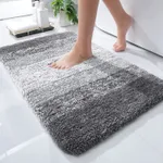 Tapetes de casa de banho Super Soft Absorbent Non Slip Bath Mat para o banheiro Quarto Kitchen Door Mat Tapete de chão Cinzento
