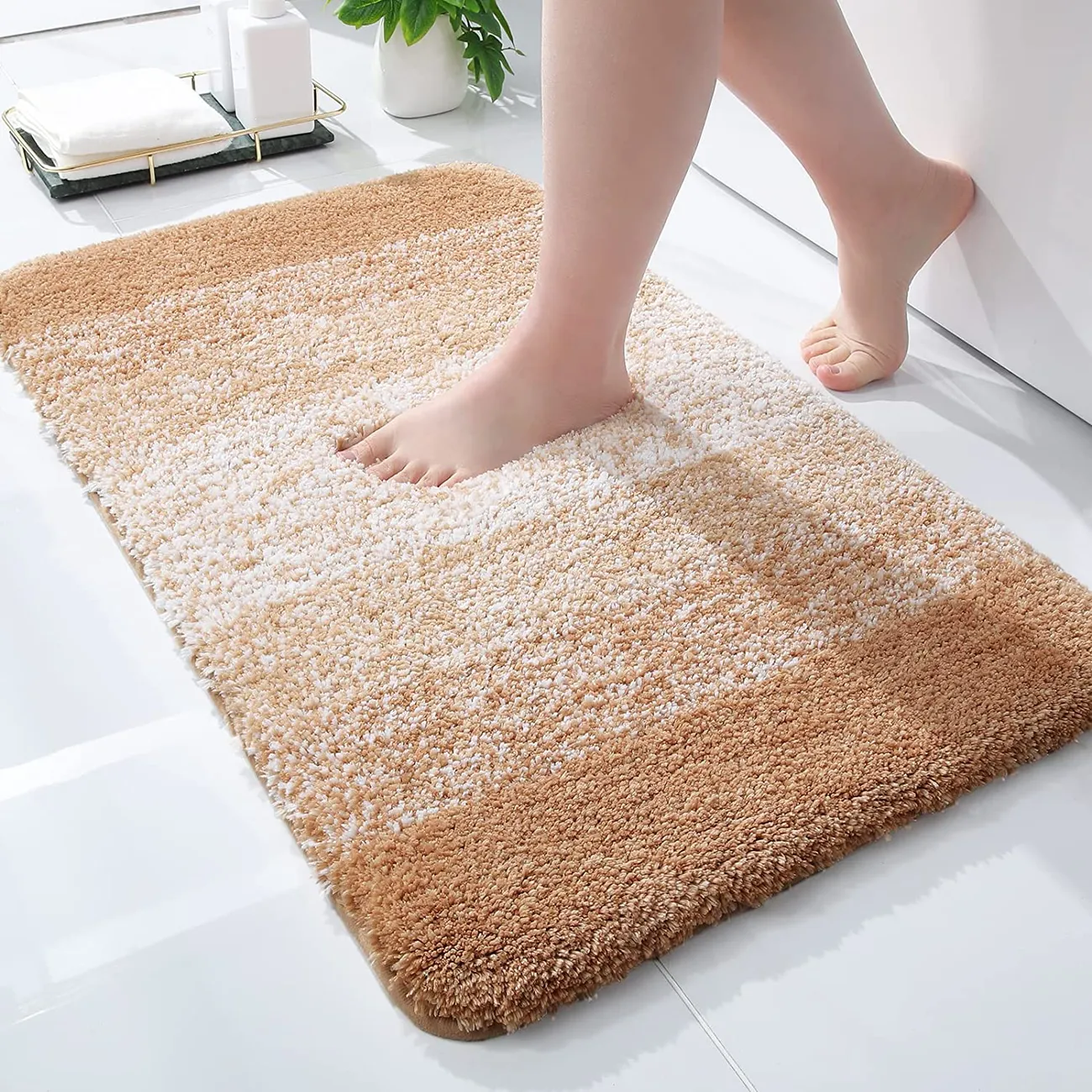 Tapetes de casa de banho Super Soft Absorbent Non Slip Bath Mat para o banheiro Quarto Kitchen Door Mat Tapete de chão  big image 1