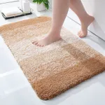 Tapetes de casa de banho Super Soft Absorbent Non Slip Bath Mat para o banheiro Quarto Kitchen Door Mat Tapete de chão Café