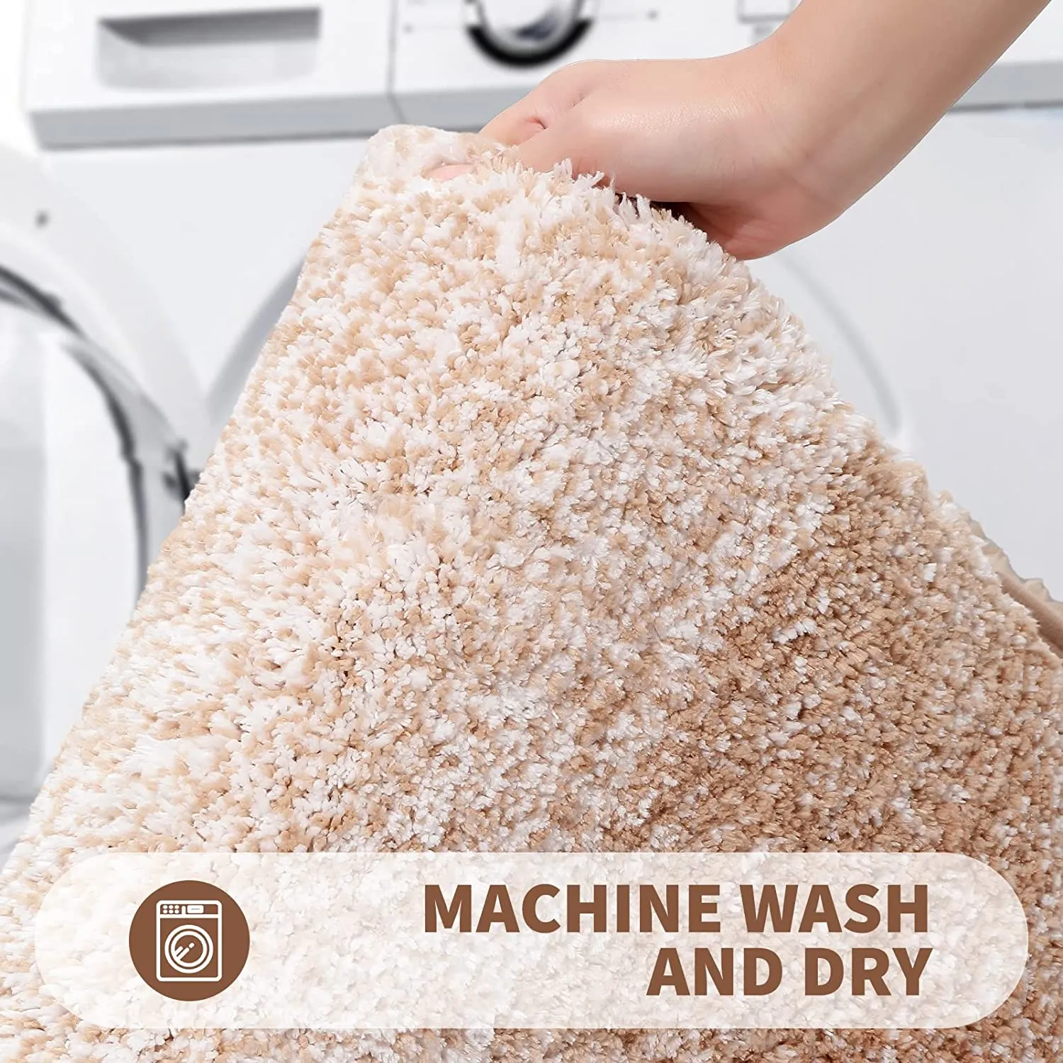 Tapetes de casa de banho Super Soft Absorbent Non Slip Bath Mat para o banheiro Quarto Kitchen Door Mat Tapete de chão  image 5