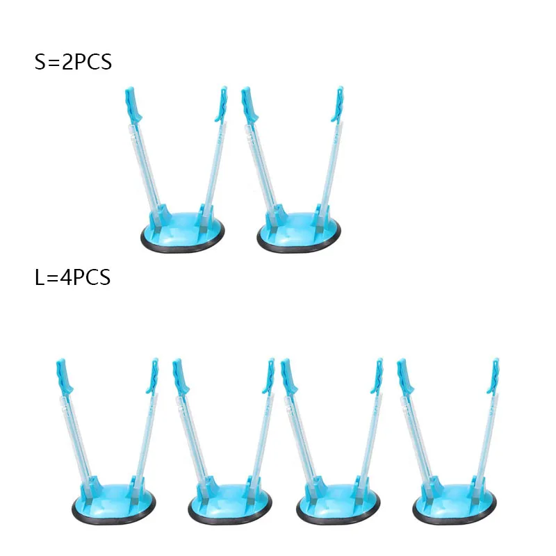 2-pack/4-pack Holder for Food Prep Bag/Plastic Freezer Bag/Ziplock Bag Holder Stand, Meal Planning/prep Bag Holders Light Blue