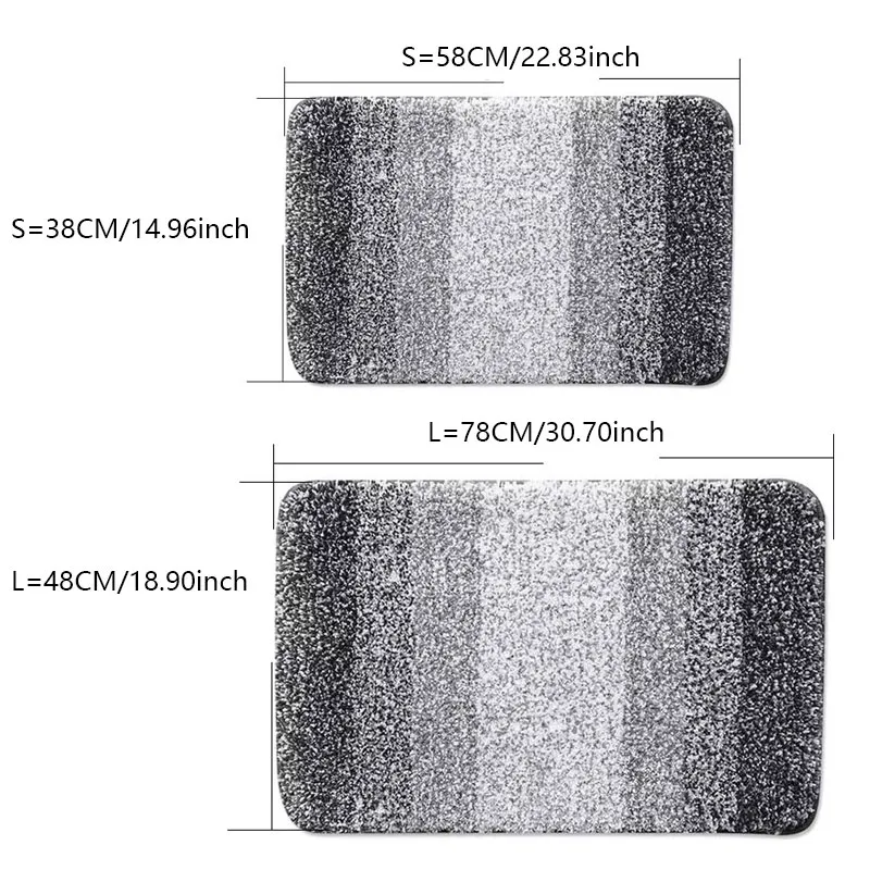 Bathroom Rugs Super Soft Absorbent Non Slip Bath Mat for Bathroom Bedroom Kitchen Door Mat Floor Mat big image 7