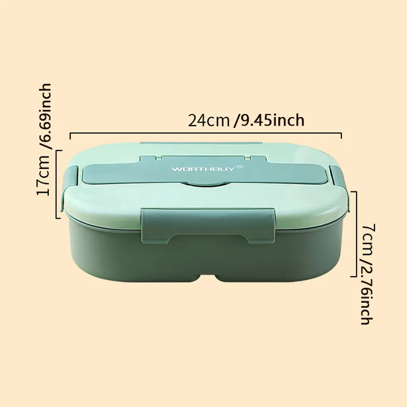 Bento Box Kit, scatola da pranzo giapponese in plastica per microonde Scomparto 4 in 1 per studente impiegato (con zuppa e borsa per il pranzo) big image 10