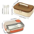 Bento Box Student Lunch Box, Ideal Leak Proof Lunch Box Containers, Microwave Safe Lunch Containers   image 1