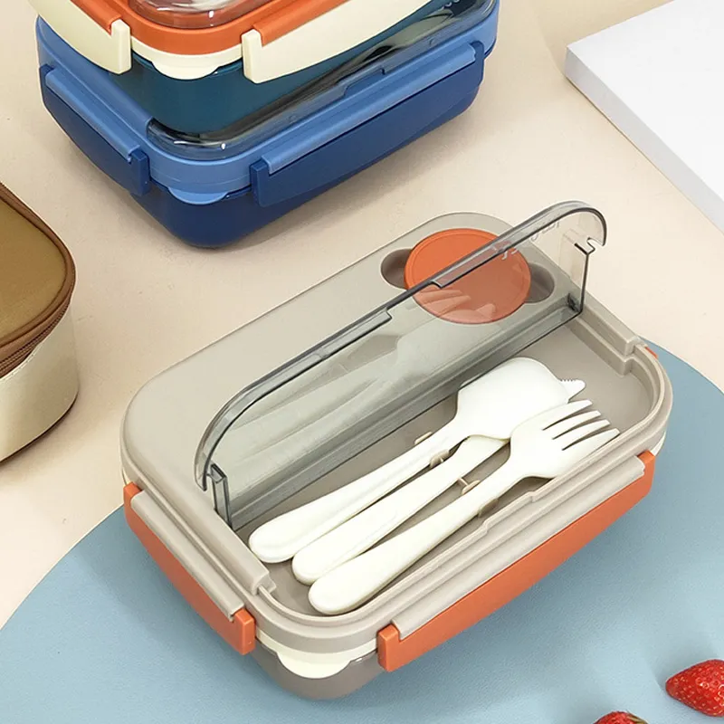 Lancheira Bento Box para Estudantes, Lancheiras Ideais à Prova de Vazamentos, Lancheiras Seguras para Micro-ondas big image 3