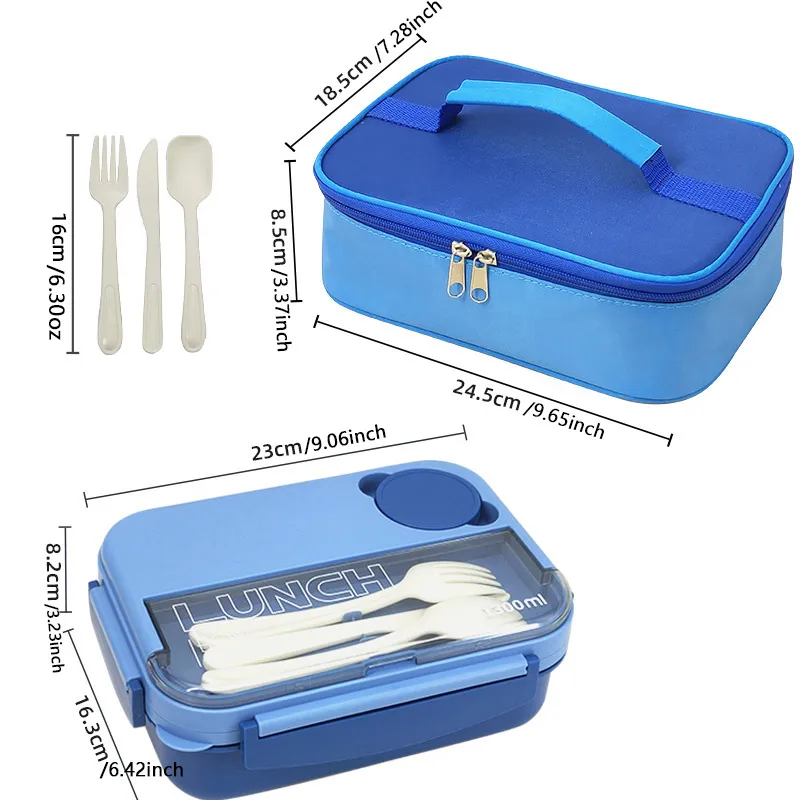 

Bento Box Student Lunch Box, Ideal Leak Proof Lunch Box Containers, Microwave Safe Lunch Containers