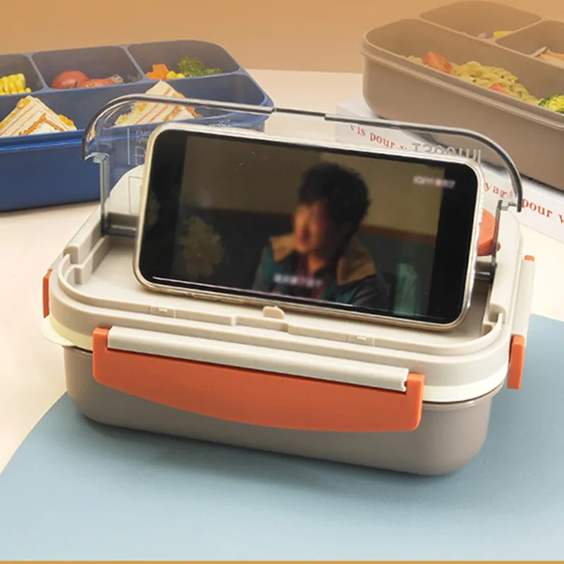 Lancheira Bento Box para Estudantes, Lancheiras Ideais à Prova de Vazamentos, Lancheiras Seguras para Micro-ondas big image 4