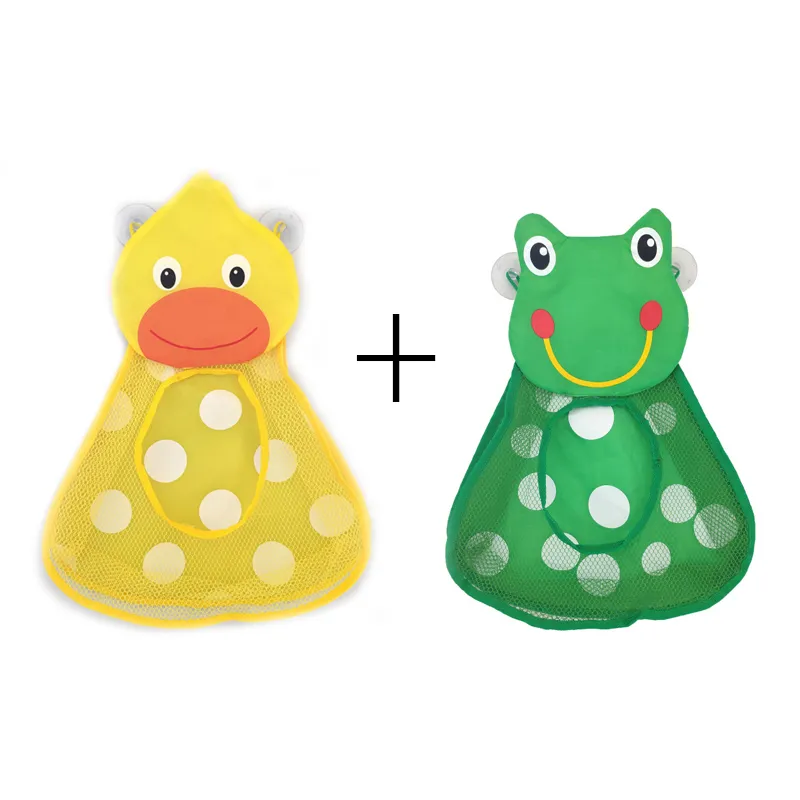 

Baby Shower Bath Toy Storage Bag Little Duck Little Frog Net Bathroom Organizer