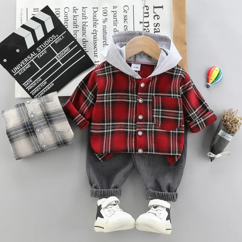 Sets Toddler's Sets Unisex Plaid