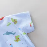 100% Cotton 2pcs Dinosaur Print Short-sleeve Baby Set  image 6