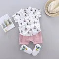 2件 嬰兒 男 POLO領 仙人掌 學院 短袖 嬰兒套裝  image 4