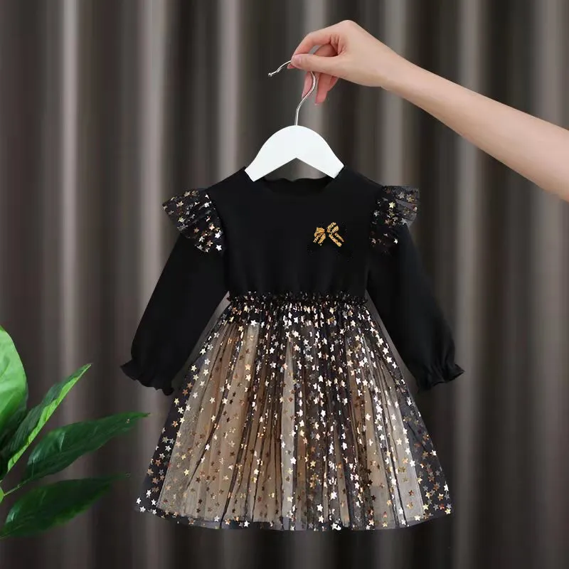 Baby / Toddler Trendy Stars Mesh Dress