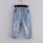 Baby / Toddler Fashion Ripped Loose Fit Denim Jeans   image 4