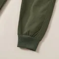 pantaloni cargo in cotone con design tascabile casual da bambino  image 5