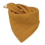 baberos de bebé de color sólido de algodón suave toalla triangular baberos de baba de alimentación Amarillo