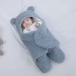 

Baby Winter Cotton Plush Hooded Swaddles