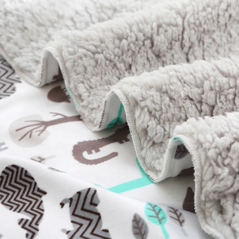 Baby Fleece Blankets Soft Plush Home Blanket Kids Bedding for All Seasons  big image 5