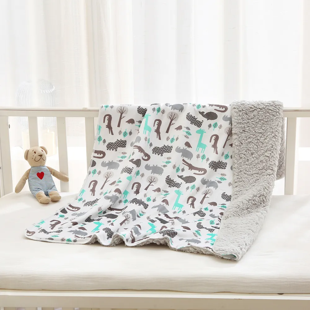 Baby Fleece Blankets Soft Plush Home Blanket Kids Bedding for All Seasons  big image 6