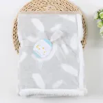 couvertures thermiques pour bébés motif géométrique couverture épaisse lavable douce couette literie pour enfants Gris Clair