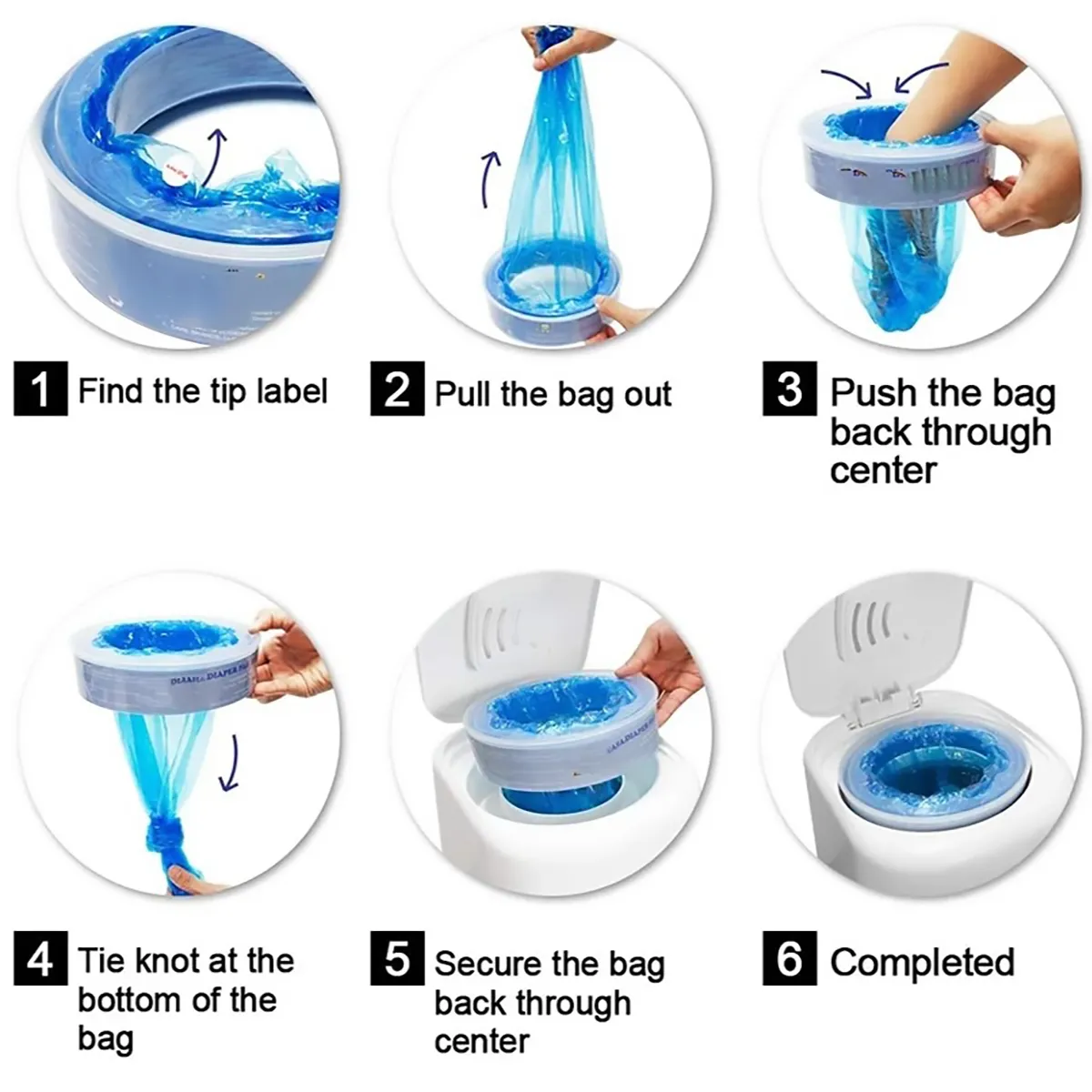 recargas de balde de fraldas de bebê para baldes de fraldas genie  image 4