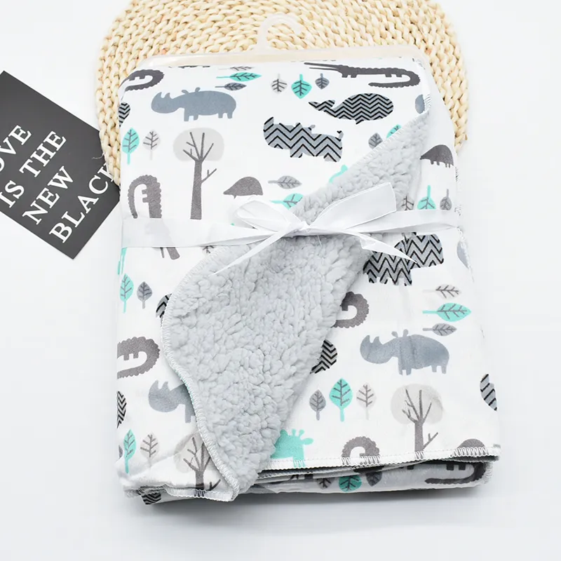 Baby Fleece Blankets Soft Plush Home Blanket Kids Bedding for All Seasons  image 1