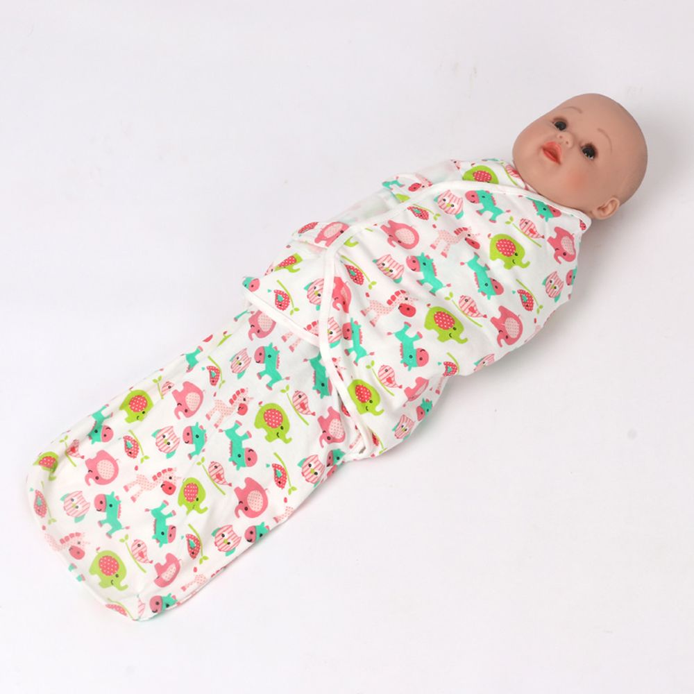 

100% Cotton Cartoon Print Newborn Wearable Blankets