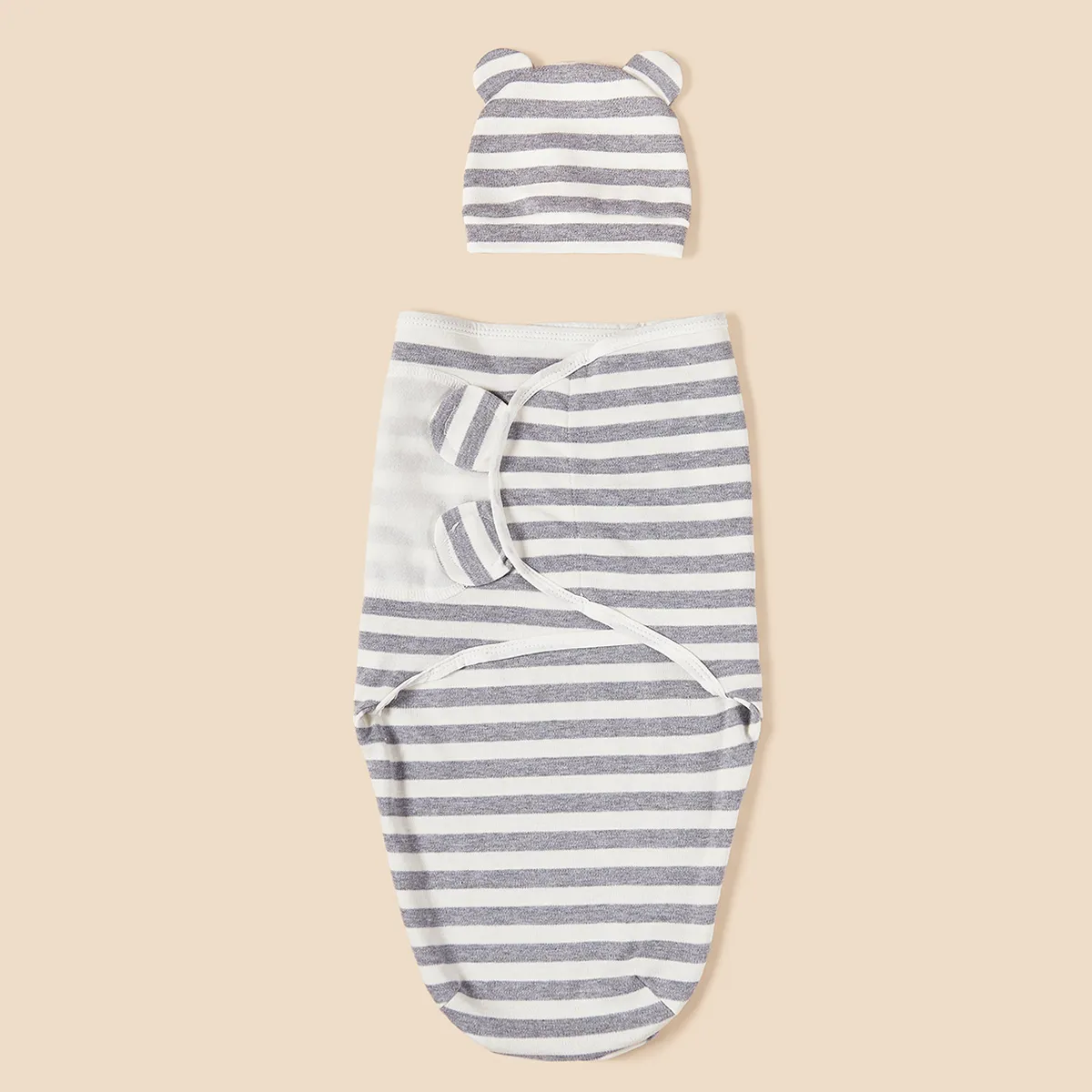 100% algodón unisex bebé primavera-verano sacos de dormir ultra suaves Beige big image 1